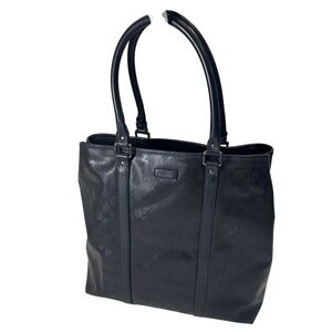 Gucci GG Imprime Monogram PVC Black Tote XL – (16" x 14" x 5")